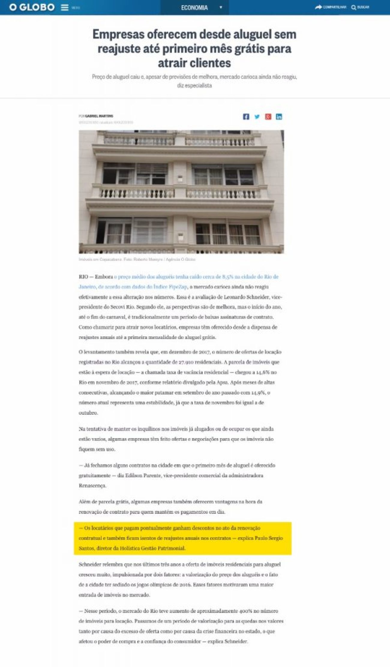 Holistica - oglobo-2018.01.18
